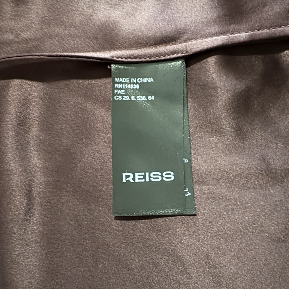 REISS  Satin Cape Maxi Dress - Burgundy Size Us 6, UK 10 - Picture 6 of 8